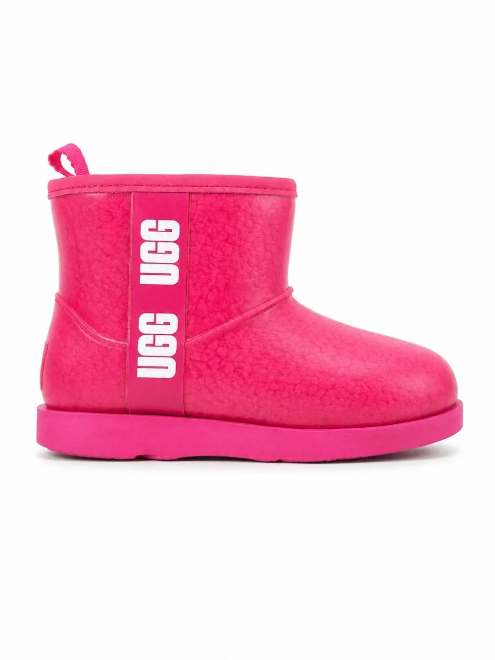 UGG Classic Clear Mini Waterproof Translucent Boots Hot Pink Kids Size 1